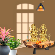 Brass Lakshmi Ganesha Statue UAE / Hindu Lakshmi Ganesha Idol Oman / Handcrafted Brass Lakshmi Ganesha Qatar /
 Hand Engraved Lakshmi Ganesha Bahrain /