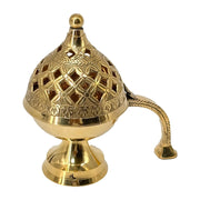 Brass worship Dhoop Dani/
Brass Bakhoor Burner/
Traditional Bakhoor Burner/
Brass Bakhoor Pot/
Arabic Incense Burner/
Brass Mabkhara/