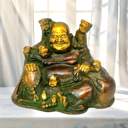 Patina Finish Laughing Buddha Statue Dubai
Handmade Brass Buddhism Statue UAE
Solid Brass Laughing Buddha Figurine UAE
Lucky Laughing Buddha with Five Children UAE
Buddhism Decorative Figurine Brass UAE