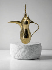 Arabic Coffee Server Pot Brass
Brass Coffee Pot Made in India
Handmade Arabic Dallah for UAE
Luxury Coffee Pot for Arabic Serving