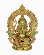 Handcrafted brass Ganesha idol with Meena work
Antique gold brass Ganesha statue for home decoration
Traditional Indian brass Ganesha idol made in India
Decorative brass Lord Ganesha statue for hotels
Indian brass Ganesha idol for wedding gifting
