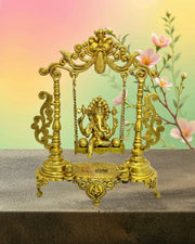 Brass Ganesha Jhula Statue UAE
Ganesha on Swing Idol Dubai
Lord Ganesha Brass Idol
Antique Gold Ganesha Statue