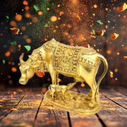Kamdhenu Cow with Calf Brass Idol
Handcrafted Brass Kamdhenu Statue
Pure Brass Kamdhenu Cow Figurine
Solid Brass Kamdhenu Sculpture
Handmade Kamdhenu Cow and Calf Idol