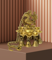 Brass Hanging Diya with Bells
Gold Antique Finish Oil Lamp
Traditional Peacock Deepak
Handcrafted Hanging Brass Lamp