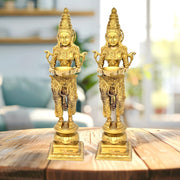 Yellow Antique Deep Lady Pair
Vintage Brass Deep Lady Statues Pair
Solid Brass Deep Lakshmi Pair
Pital Deep Lakshmi Murti
