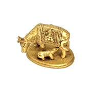 Made in India Brass Kamdhenu Idol
Hand Engraved Brass Kamdhenu Statue
Gold Antique Finish Kamdhenu Cow