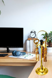 Brass Letter Opener Gift Set UAE
Handmade Brass Desk Accessories
Mother of Pearl Magnifying Glass Set
Decorative Brass Office Set UAE