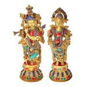 Handcrafted Brass Radha Krishna/
Radha Krishna Murti Brass 
Pooja Radha Krishna Brass Statue
Radha Krishna Pair for Gifting 
Radha Krishna Statue for Mandir