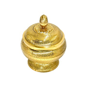 Handcrafted Brass Dish
Golden Brass Sugar Bowl
Artisan Brass Tableware Gold Finish
Decorative Brass Bowl with Lid
Antique Look Brass Sugar Pot