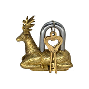 Vintage brass lock
Handmade deer padlock
Brass lock with keys
Deer motif padlock
Indian brass lock
Rustic deer padlock
Decorative brass lock
Mini brass animal lock