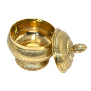 Decorative Brass Bowl with Lid
Antique Look Brass Sugar Pot