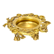 Made by hand engraved
Made in India product UAE
Traditional brass urli for home decor
Antique brass urli bowl