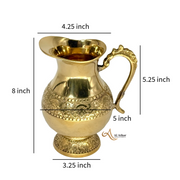 Indian Brass Water Jug UAE
Decorative Brass Water Pitcher
Pure Solid Brass Water Jug
Handcrafted Brass Jug UAE
Gold Finish Brass Pitcher
Brass Mughal Jug Embossed Design