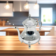 Traditional brass teapot with chrome
Luxury chrome-plated tea server
Moroccan-style metal teapot
Brass and chrome serving kettle
Durable chrome-plated teapot
Middle Eastern tea serving pot
Small brass pot with chrome finish
Handcrafted chrome brass teapot
Authentic Moroccan chrome kettle