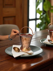 Pure copper balti
Copper curry bucket
Indian copper serveware
Copper gravy pot
Copper bucket UAE
Steel lined balti