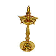 Kerala Style Brass Oil Lamp
Solid Brass Deepam Holder UAE
Brass Standing Diya with Long Stem