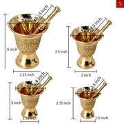 pure brass hand crasher pot/
Brass Hawan for home decoration