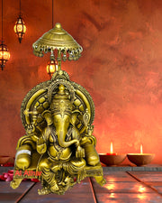 Antique Brass Ganesha for Home Decor/
Handcrafted Ganesha Statue Middle East/
Hindu Deity Statue UAE/
Brass Ganesha for Mandir Decoration/
Vastu Ganesha Idol in Brass/