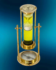 Brass Revolving Sand Timer
Yellow Liquid Brass Hourglass
Antique Brass Sand Timer UAE