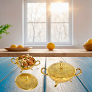 Handcrafted Brass Dry Fruit Bowl
Brass Bowl for Nuts and Biscuits
Indian Brass Tableware Dish
Round Base Brass Fruit Bowl
