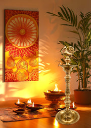 Brass Inauguration Peacock Oil Lamp
Traditional Temple Oil Lamp
Gold Finish Brass Diya
South Indian Traditional Brass Lamp
Indian Brass Diya For Ceremony
Brass Temple Diya 60 Inches