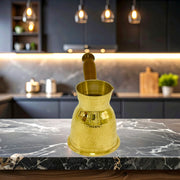 Brass Cezve Coffee Warmer/
Brass Tea Kettle Pot/
Coffee Pot for Gifting UAE/
Traditional Brass Cezve/
Arabic Style Coffee Pot/