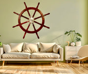 Sheesham Wood Ship Wheel
Wooden Brass Nautical Steering Wheel
Decorative Maritime Ship Wheel
Natural Polish Wooden Ship Wheel