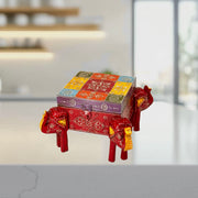 Elephant design wooden box
Mango wood storage box UAE
Artistic wooden organizer box
Indian home décor UAE
Luxury wooden gift box UAE