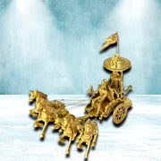 Traditional brass home decor
Brass pooja chariot idol
Antique brass showpiece UAE
Handmade brass Arjun Rath
Religious brass chariot decor
Brass Rath for temple use
Brass Arjun Rath centerpiece