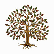 Handmade metal tree wall art UAE
Decorative wall art with birds & leaves Dubai
Copper antique finish wall hanging Sharjah
