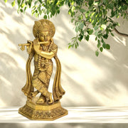 Brass Krishna Statue UAE/
Krishna Idol in Dubai/
Buy Krishna Murti Online UAE/
Brass Hindu God Statue Middle East/
Traditional Krishna Idol Brass/