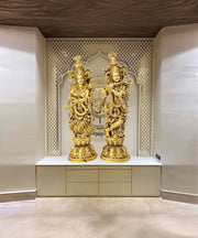 Radha Krishna Couple Statue Brass
Radha Krishna Figurine Antique Brass 
Handmade Brass Radha Krishna