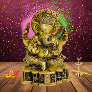Golden Brass Ganpati Sculpture
Ganpati Idol for Spiritual Decor
Ganpati Idol For Gifting
Ganpati Babba Statue