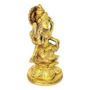Brass Lakshmi Ganesha Pair With Super Fine Work