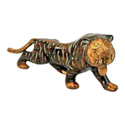 Brass Tiger Figure With Antique Finishing