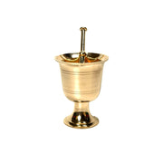 Brass Arabic Hawan Spices Crasher Pot 9 Inches Tall