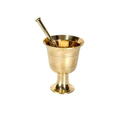 Brass Hand Grinder Pot brass Hawan pot with hand made