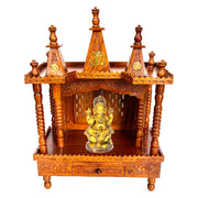 Wooden Home Temple With Hand Engraved