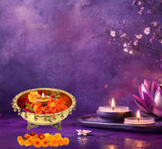 Brass Urli for Floating Flowers
Urli Bowl with Antique Finish
Solid Brass Pooja Bowl with Bells
Hand Made Brass Flower Bowl India