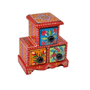 Wooden almirah with ceramic handles
Colorful drawer cabinet UAE
Wooden chest for gifting UAE
