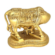 Brass Cow Figurine
Antique Gold Kamdhenu Idol Statue