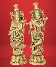 Brass Radha Krishna for Wall Unit 
Brass Radha Krishna Pair for Office Decor
Radha Krishna Couple Statue Brass 
Radha Krishna Figurine Antique Brass 
Handmade Brass Radha Krishna