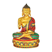 Brass Gautam Buddha Idol/
Turquoise Stone Buddha Statue/
Yellow Antique Finish Buddha Idol/
Handcrafted Brass Buddha UAE/
Buddha Statue with Stone Work Sharjah/