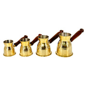Traditional turkish brewing pot
Jali handle brass cezve for brewing
RIch coffee maker with a wooden grip
Handcrafted turkish coffee pot for guests
Hotel and restaurant grade brass cezve
Lightweight, durable turkish coffee maker
Metal cezve with artisan hammer details
Perfect brass pot for authentic turkish coffee