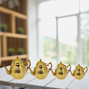 Hand-engraved brass tea pot
Traditional Arabic style teapot
Luxury gold-finish tea kettle
Artisan made brass teapot
Indian handicraft tea pot
Gold engraved serving pot
Brass teapot for hotelware
Decorative oval brass kettle
Vintage-style gold teapot