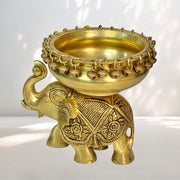 Brass Urli for Flower Decoration
Brass Elephant Bowl for Pooja
Decorative Brass Urli Made in India
