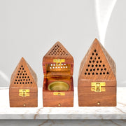 Natural Finish Incense Burner
Wooden Bakhoor Burner