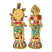 Handcrafted Brass Radha Krishna/
Radha Krishna Murti Brass 
Traditional Radha Krishna Statue