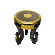 Indian wooden elephant leg table
Round wooden table with brass inlay
Handcrafted Indian wooden table
Brass fitted wooden table
Antique furniture store in Dubai