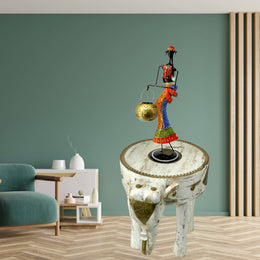 Wooden Elephant Shape Table 
Elephant side table UAE
Hand-painted elephant table
Wooden elephant stool
Hand-painted decor Dubai
Solid wood home decor